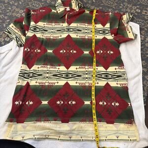 Orvis Polo Shirt Mens XL Southwestern Aztec Navajo Geometric Vintage